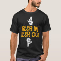 Beer In Out Funny Alcohol Drinking Team Squad Men 