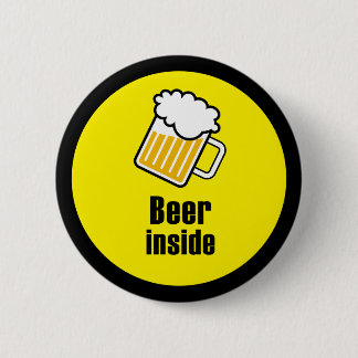 Beer inside 2 inch round button
