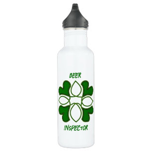 Beer Inspector St Patricks Celtic Cross and Cover  710 Ml Water Bottle
