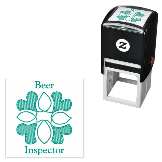 Beer Inspector St Patricks Celtic Cross and Cover  Self-inking Stamp (In Situ)
