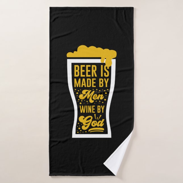 Beer Is Made By Men Bath Towel (Bath Towel)
