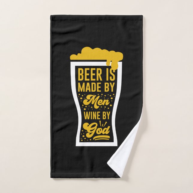 Beer Is Made By Men Hand Towel (Hand Towel)