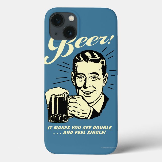 Beer: It Makes You See Double Case-Mate iPhone Case (Back)