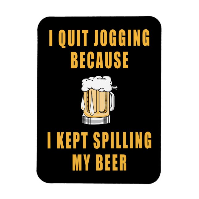 Beer Jogging Magnet (Vertical)