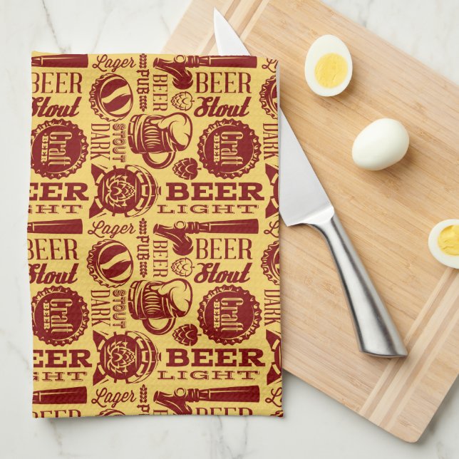 Beer Kitchen Towel (Quarter Fold)