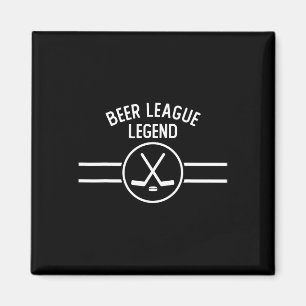 Beer League Legend Hockey Ice Inline Funny Sports Magnet