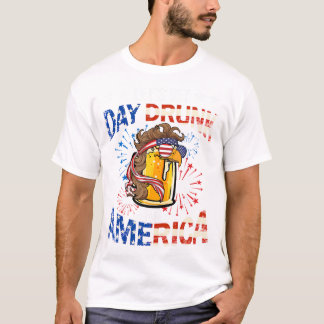 Beer Let’s Get Day Drunk For America 4th Of July D T-Shirt