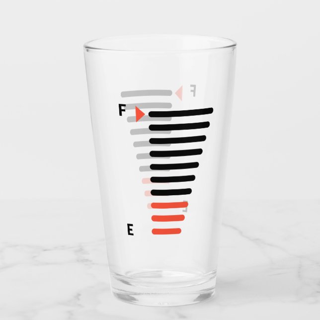 Beer level for your beer glass (Front)