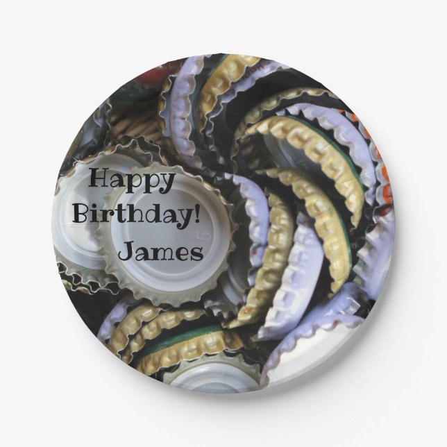 Beer Lover Cool and Trendy  I Love Beer Paper Plate (Front)