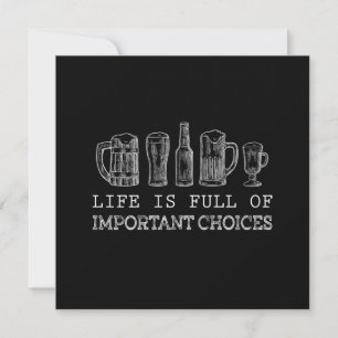 Beer Lover   Important Choices Beer Invitation