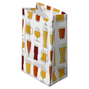 Beer Lover Print Small Gift Bag
