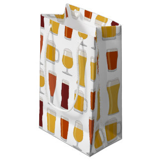 Beer Lover Print Small Gift Bag
