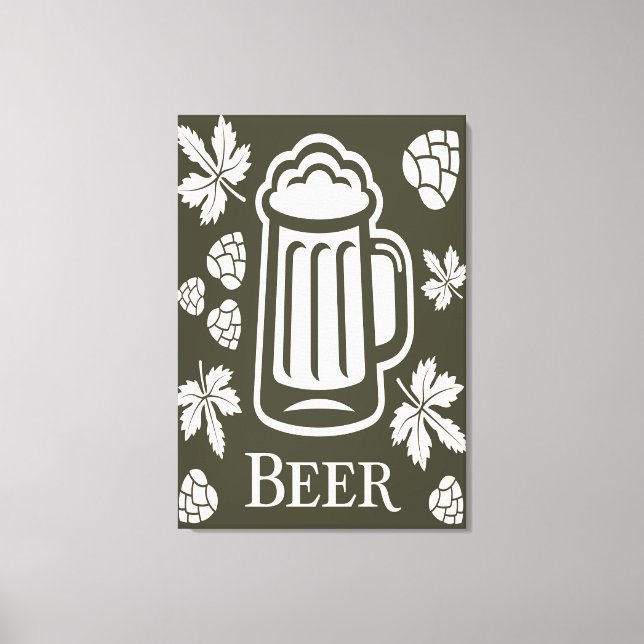 Beer Lovers Canvas Print (Front)