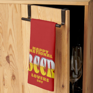 Beer Lovers Day Kitchen Towel