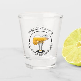 Beer Lover's Funny Quote Shot Glass