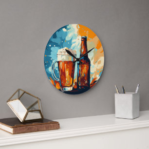Beer Lover's Large Clock