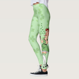 Beer Loving Irish Pin Up Leggings