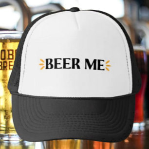 Beer Me   Funny Typography Trucker Hat