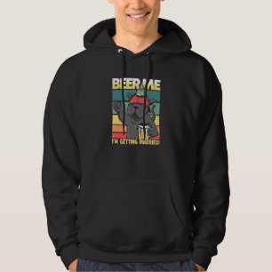 Beer Me I'm Getting Married Cat Bride Groom Bachel Hoodie