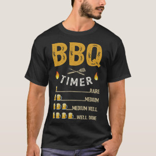 Beer Mens BBQ Timer Barbecue Funny Grill Grilling T-Shirt
