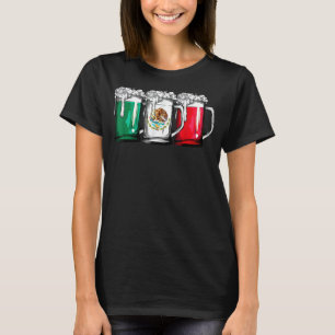 Beer Mexican Flag  Cinco De Mayo Women Mexico T-Shirt