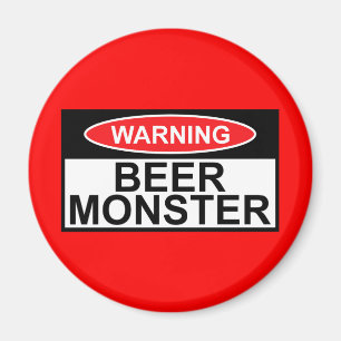Beer monster magnet