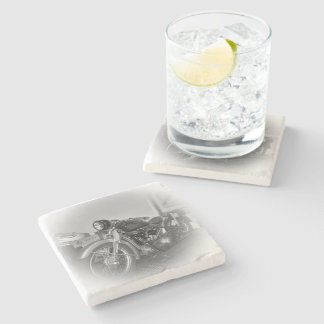 Beer Motorcycle Tray 10 Stone Coaster