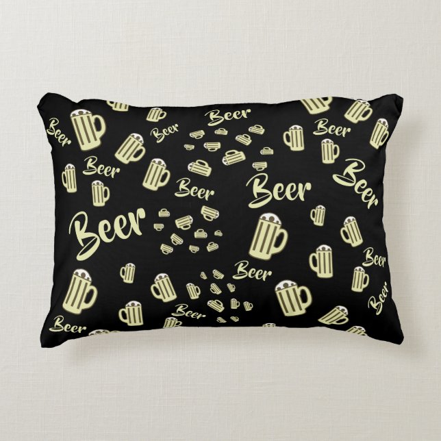 Beer Mug Accent Pillow (Front)