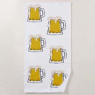 Beer Mug Beach Towel