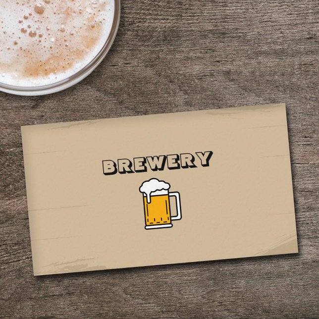 Beer Mug - Brewery Rustic Business Card (Beer Mug - Brewery Rustic Business Card)