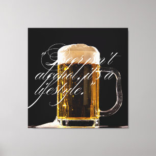 Beer Mug – Classic Refreshing Drink Icon Canvas Print