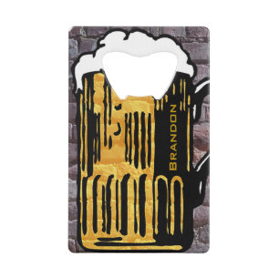 Beer Mug Design Bottle Opener Wallet Bottle Opener