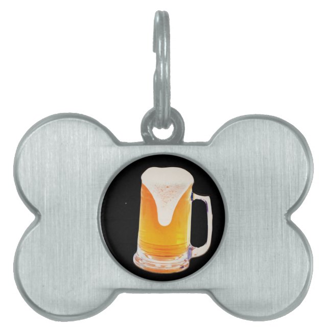 Beer Mug Pet Tag (Front)