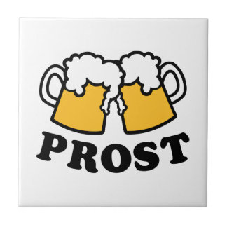 Beer mug Prost Cheers Tile