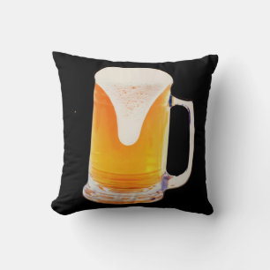 Beer Mug Throw Pillow