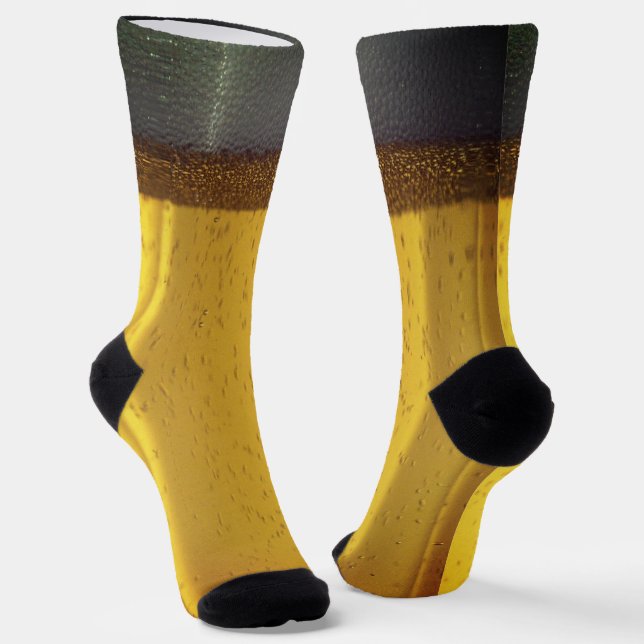 Beer Mug with Bubbles and Foam Socks (Angled)