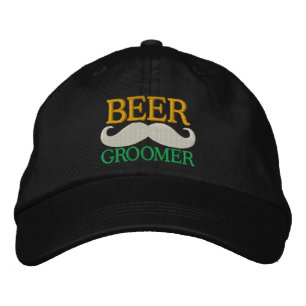 BEER MUSTACHE GROOMER EMBROIDERED HAT