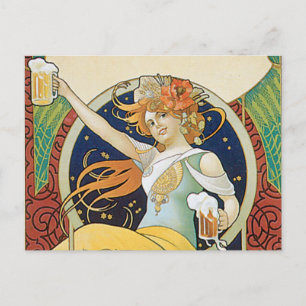 Beer Nouveau Postcard