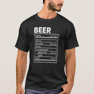 Beer Nutritional Ingredients Funny ThanksGiving Fo T-Shirt