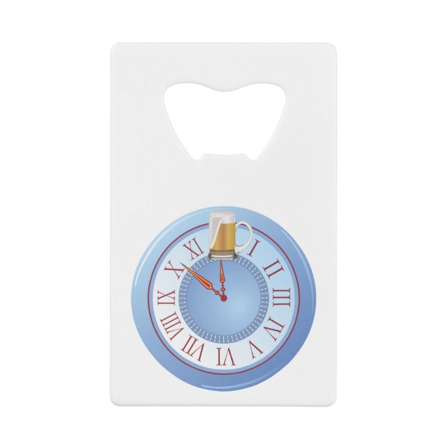 Beer O’ Clock Credit Card Bottle Opener (Front)