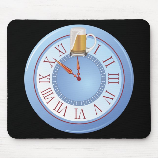 Beer O’ Clock Mouse Pad (Front)