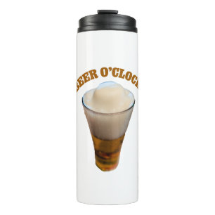Beer O'Clock Funny Drinking Humor Thermal Tumbler