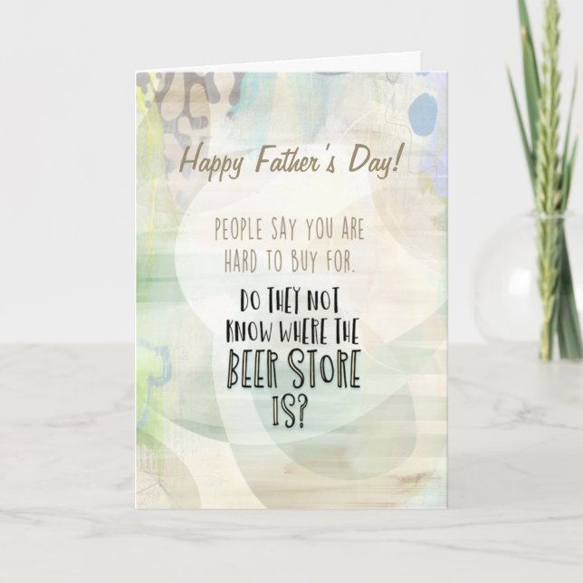Beer O'clock Funny for The Beer Drinker Mixed Card (Front)