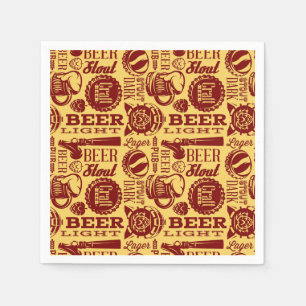 Beer Paper Napkins, Oktoberfest Party Supplies Napkin
