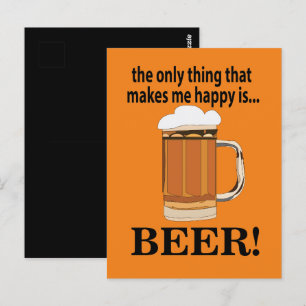 Beer Party Drinking Funny Beer Postcard