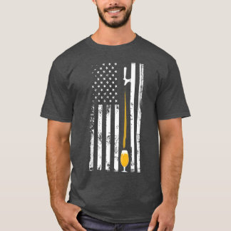 Beer Patriotic Beers, Day, Alcoholic, American, Fl T-Shirt