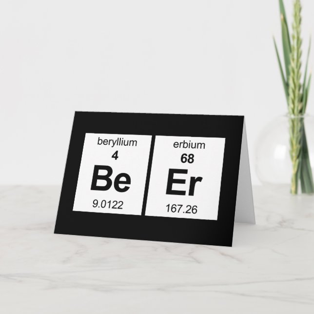 BeEr Periodic Table Card (Front)