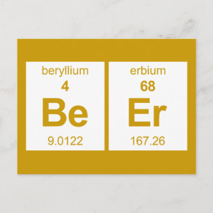 BeEr Periodic Table Postcard