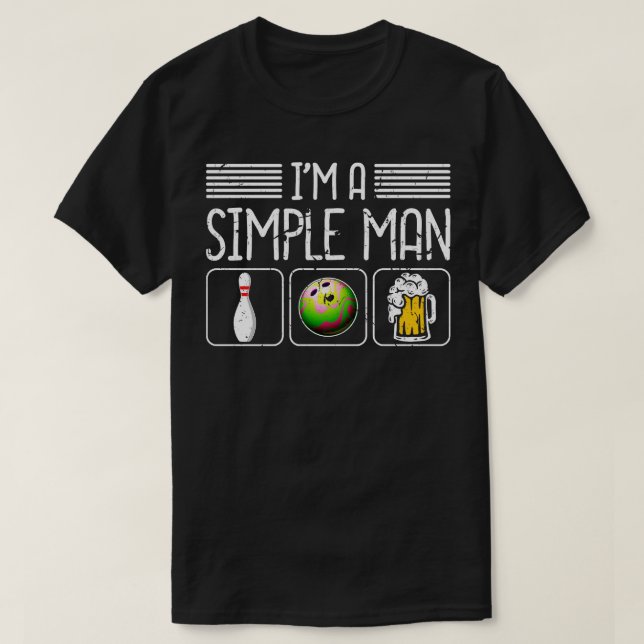 Beer Pin Bowling 1 T-Shirt (Design Front)