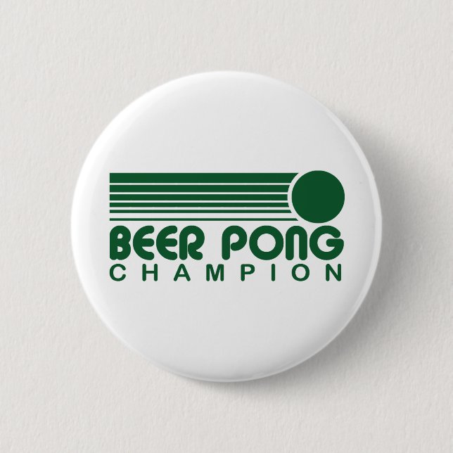 Beer Pong 2 Inch Round Button (Front)